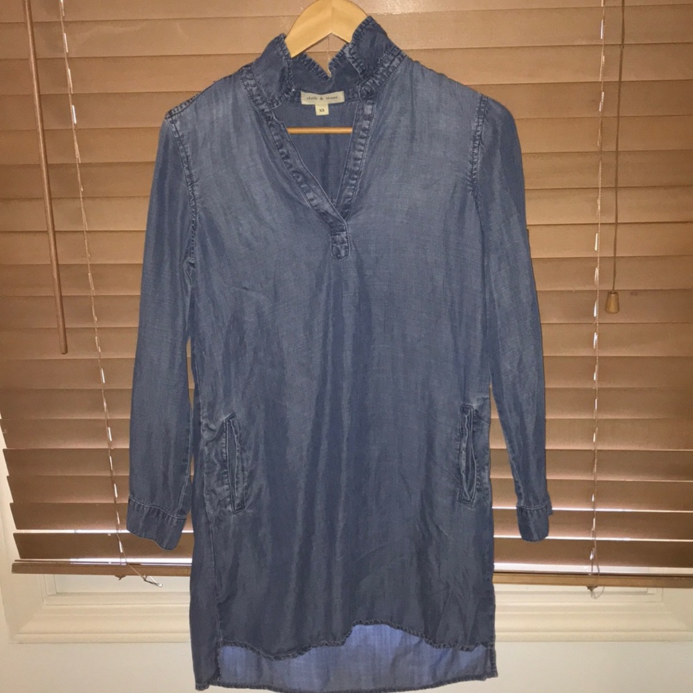 Cloth and stone denim dress